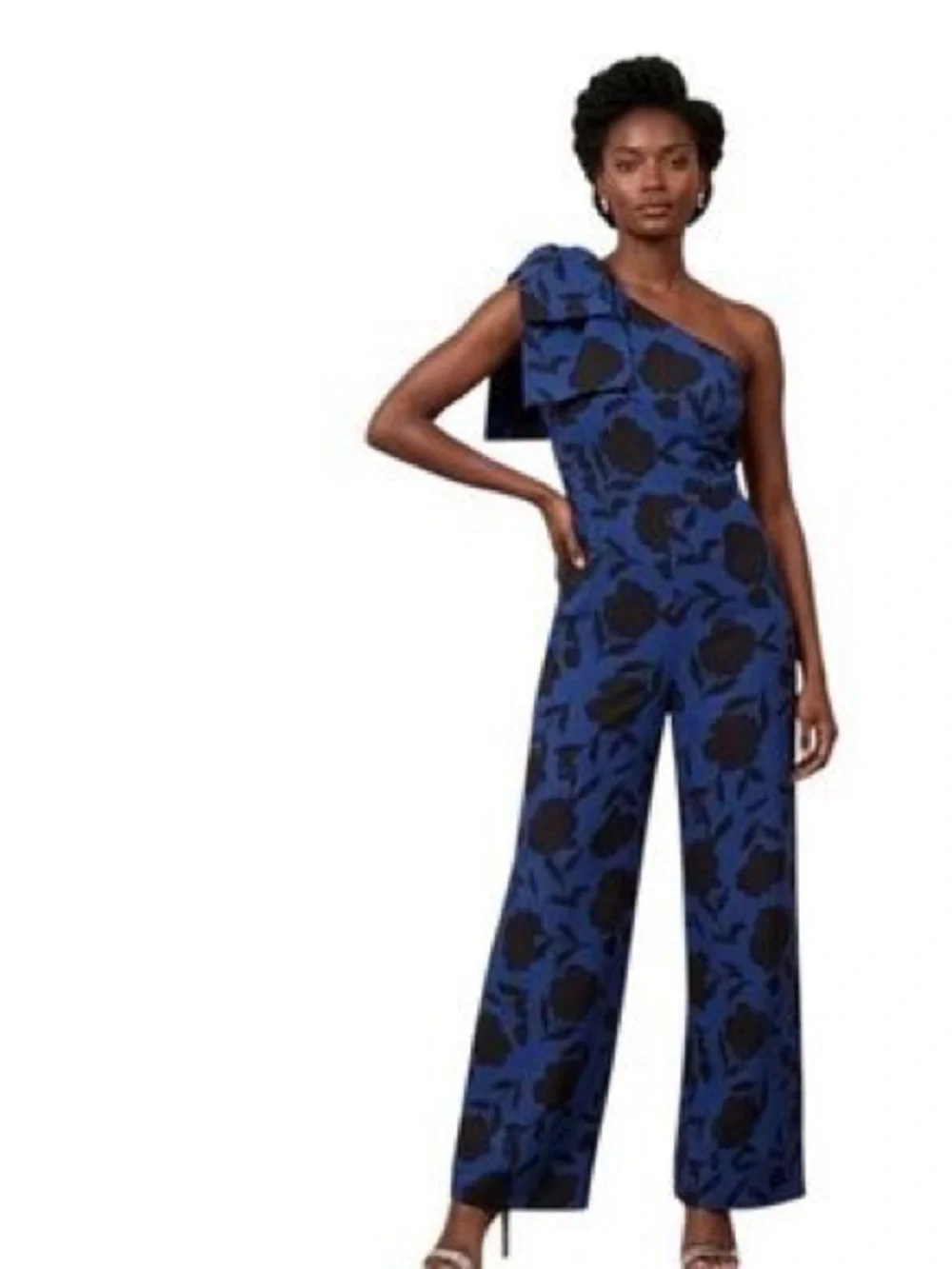 NWT Kate Spade New York x Target Women’s Classic Rose Jumpsuit in navy/black - Picture 7 of 7